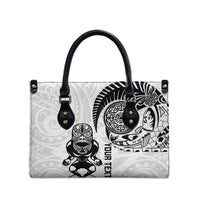 Custom Aotearoa Football Leather Bag NZ Maori Tiki Go Champions - Polynesian Pride