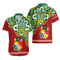 Personalised Australia And Tonga Hawaiian Shirt Aboriginal Mix Tongan Ngatu Unique Style LT14 - Polynesian Pride