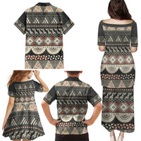 Vintage Bula Fiji Masi Family Matching Puletasi and Hawaiian Shirt Fijian Tapa Cloth - Polynesian Pride