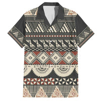 Vintage Bula Fiji Masi Family Matching Puletasi and Hawaiian Shirt Fijian Tapa Cloth - Polynesian Pride