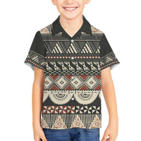 Vintage Bula Fiji Masi Family Matching Puletasi and Hawaiian Shirt Fijian Tapa Cloth - Polynesian Pride
