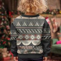 Vintage Bula Fiji Masi Kid Ugly Christmas Sweater Fijian Tapa Cloth - Polynesian Pride