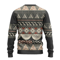 Vintage Bula Fiji Masi Ugly Christmas Sweater Fijian Tapa Cloth - Polynesian Pride