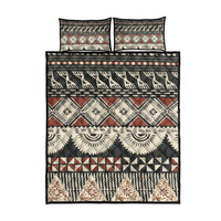 Vintage Bula Fiji Masi Quilt Bed Set Fijian Tapa Cloth - Polynesian Pride