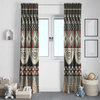 Vintage Bula Fiji Masi Window Curtain Fijian Tapa Cloth - Polynesian Pride