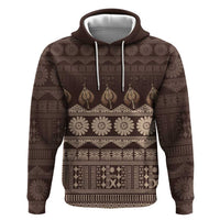Bula Fiji Iri ni Meke Hoodie Kuvui Fijian Masi - Polynesian Pride