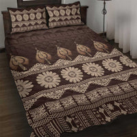 Bula Fiji Iri ni Meke Quilt Bed Set Kuvui Fijian Masi - Polynesian Pride