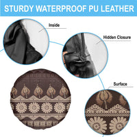 Bula Fiji Iri ni Meke Spare Tire Cover Kuvui Fijian Masi - Polynesian Pride