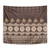 Bula Fiji Iri ni Meke Tapestry Kuvui Fijian Masi - Polynesian Pride