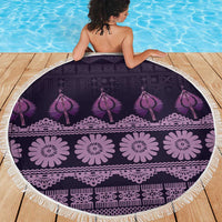 Bula Fiji Iri ni Meke Beach Blanket Lokaloka Fijian Masi - Polynesian Pride