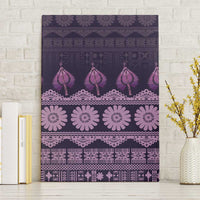 Bula Fiji Iri ni Meke Canvas Wall Art Lokaloka Fijian Masi - Polynesian Pride