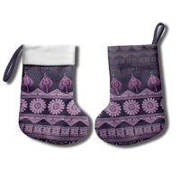Bula Fiji Iri ni Meke Christmas Stocking Lokaloka Fijian Masi - Polynesian Pride