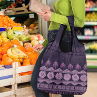 Bula Fiji Iri ni Meke Grocery Bag Lokaloka Fijian Masi - Polynesian Pride