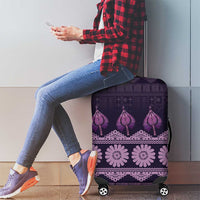 Bula Fiji Iri ni Meke Luggage Cover Lokaloka Fijian Masi - Polynesian Pride