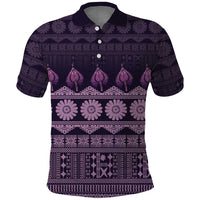 Bula Fiji Iri ni Meke Polo Shirt Lokaloka Fijian Masi - Polynesian Pride