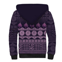 Bula Fiji Iri ni Meke Sherpa Hoodie Lokaloka Fijian Masi - Polynesian Pride