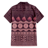 Bula Fiji Iri ni Meke Family Matching Off Shoulder Short Dress and Hawaiian Shirt Piqi Fijian Masi - Polynesian Pride