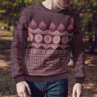 Bula Fiji Iri ni Meke Ugly Christmas Sweater Piqi Fijian Masi - Polynesian Pride