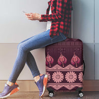 Bula Fiji Iri ni Meke Luggage Cover Piqi Fijian Masi - Polynesian Pride