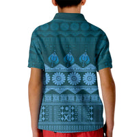 Bula Fiji Iri ni Meke Kid Polo Shirt Karakarawa Fijian Masi - Polynesian Pride