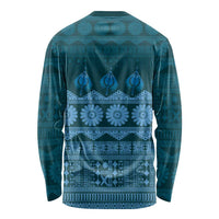 Bula Fiji Iri ni Meke Long Sleeve Shirt Karakarawa Fijian Masi - Polynesian Pride