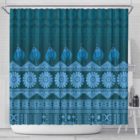 Bula Fiji Iri ni Meke Shower Curtain Karakarawa Fijian Masi - Polynesian Pride
