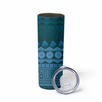 Bula Fiji Iri ni Meke Skinny Tumbler Karakarawa Fijian Masi - Polynesian Pride
