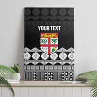 Fiji Tapa Rugby Custom Canvas Wall Art Go Fijiana - Polynesian Pride