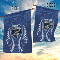 Auckland 2026 Rugby Custom Garden Flag NZ Maori Silver Fern
