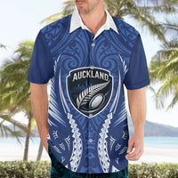 Auckland 2026 Rugby Custom Hawaiian Shirt NZ Maori Silver Fern LT14 - Polynesian Pride