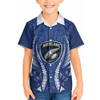 Auckland 2026 Rugby Custom Hawaiian Shirt NZ Maori Silver Fern LT14 - Polynesian Pride