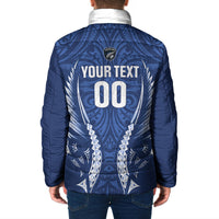 Auckland 2026 Rugby Custom Padded Jacket NZ Maori Silver Fern LT14 - Polynesian Pride
