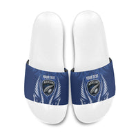 Auckland 2026 Rugby Custom Slide Sandals NZ Maori Silver Fern