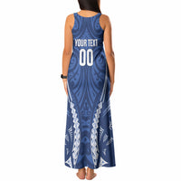 Auckland 2026 Rugby Custom Tank Maxi Dress NZ Maori Silver Fern LT14 - Polynesian Pride