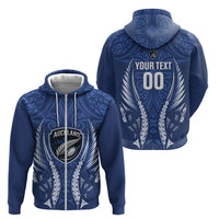 Auckland 2026 Rugby Custom Zip Hoodie NZ Maori Silver Fern LT14 - Polynesian Pride