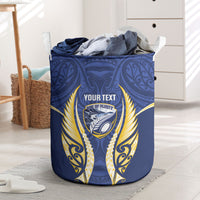 Bay of Plenty 2026 Rugby Custom Laundry Basket NZ Maori Silver Fern