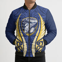 Bay of Plenty 2026 Rugby Custom Bomber Puffer Jacket NZ Maori Silver Fern