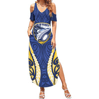Bay of Plenty 2026 Rugby Custom Family Matching Summer Maxi Dress and Hawaiian Shirt NZ Maori Silver Fern
