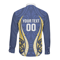 Bay of Plenty 2026 Rugby Custom Long Sleeve Button Shirt NZ Maori Silver Fern LT14 - Polynesian Pride