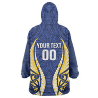 Bay of Plenty 2026 Rugby Custom Wearable Blanket Hoodie NZ Maori Silver Fern LT14 - Polynesian Pride