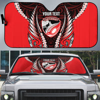 Canterbury 2026 Rugby Custom Auto Sun Shade NZ Maori Silver Fern
