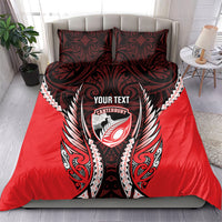 Canterbury 2026 Rugby Custom Bedding Set NZ Maori Silver Fern