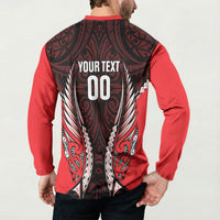 Canterbury 2026 Rugby Custom Button Sweatshirt NZ Maori Silver Fern LT14 - Polynesian Pride