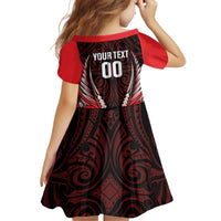 Canterbury 2026 Rugby Custom Kid Short Sleeve Dress NZ Maori Silver Fern LT14 - Polynesian Pride