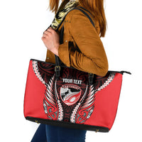 Canterbury 2026 Rugby Custom Leather Tote Bag NZ Maori Silver Fern