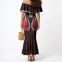 Canterbury 2026 Rugby Custom Mermaid Dress NZ Maori Silver Fern LT14 - Polynesian Pride