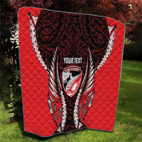 Canterbury 2026 Rugby Custom Quilt NZ Maori Silver Fern LT14 - Polynesian Pride