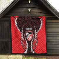 Canterbury 2026 Rugby Custom Quilt NZ Maori Silver Fern LT14 - Polynesian Pride