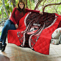 Canterbury 2026 Rugby Custom Quilt NZ Maori Silver Fern LT14 - Polynesian Pride