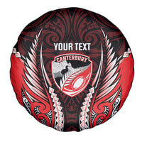 Canterbury 2026 Rugby Custom Spare Tire Cover NZ Maori Silver Fern